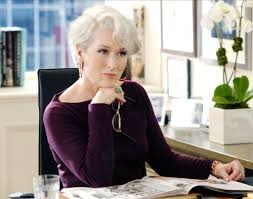 Picture of Meryl Streep as a fashion magazine editor in The Devil Wears Prada